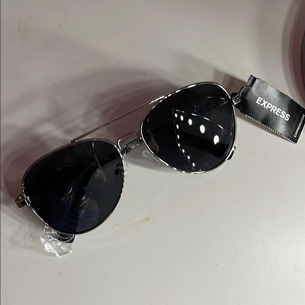 COPY - Express Silver Aviator Sunglasses